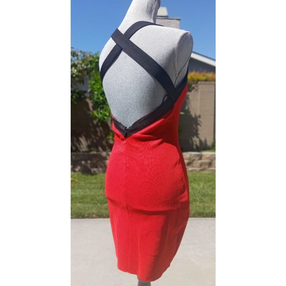 Forever21 Red Backless Bodycon Dress
